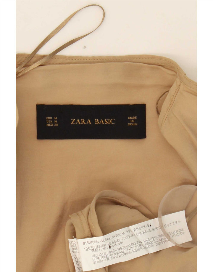 Giacca Zara da donna Open Waterfall UK 14 Modale beige medio
