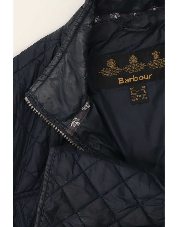 Giacca trapuntata da donna Barbour UK 10 Small Blu Navy