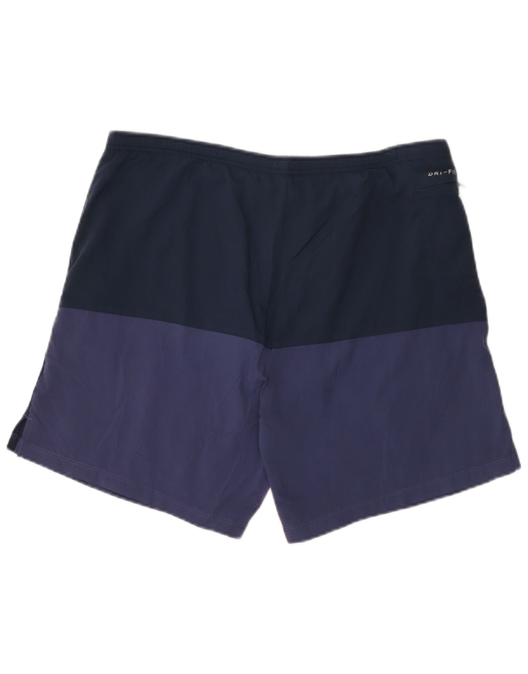 Pantaloncini sportivi Nike Dri Fit da uomo, poliestere color block medio blu navy