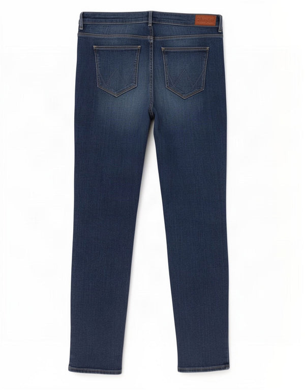 Jeans slim da donna Wrangler W33 L32 cotone blu