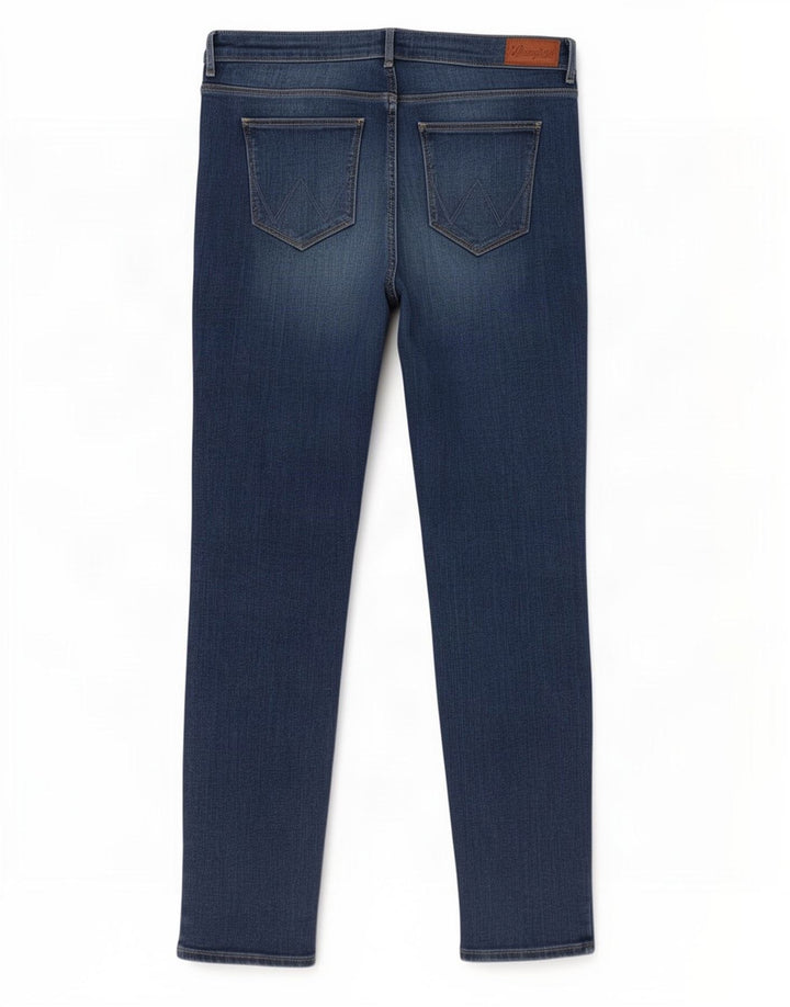 Jeans slim da donna Wrangler W33 L32 cotone blu