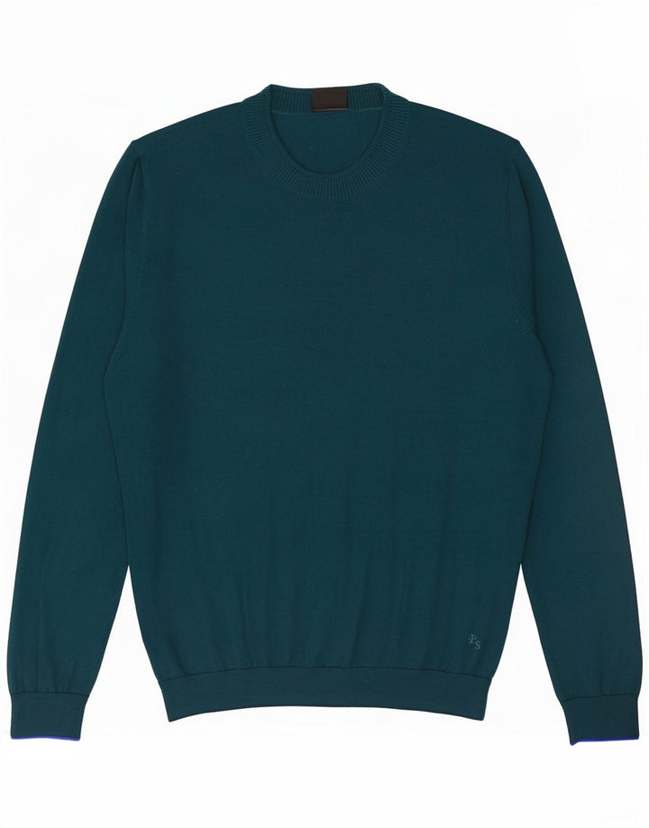 Paul Smith Uomo Maglione Girocollo Maglione Grande Lana Merino Verde