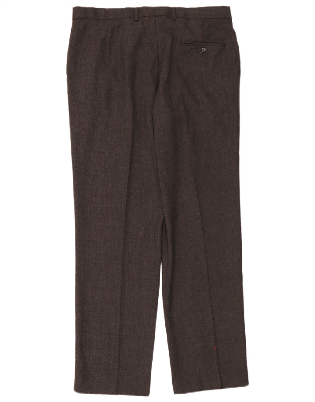Pantaloni da abito dritti da uomo Marks & Spencer vestibilità regolare W36 L33 lana grigia