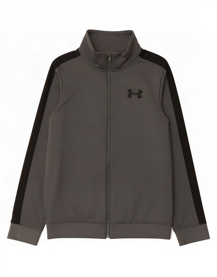 Giacca da tuta da ragazzo Under Armour 11-12 anni Large Grey Colourblock