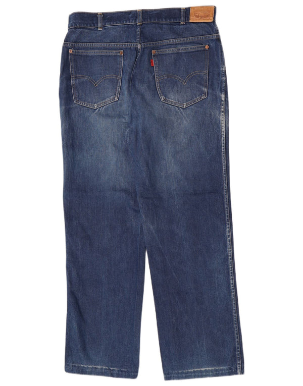 Jeans dritti da uomo Levi's W36 L30 in cotone blu
