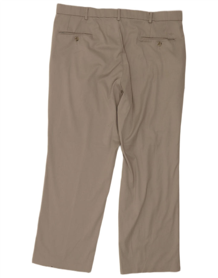 Pantaloni da abito da uomo dal taglio classico Dockers W38 L30 poliestere grigio