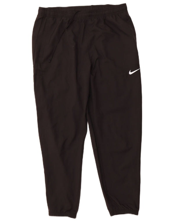 NIKE Pantaloni da tuta da donna Dri Fit Joggers UK 14 Large Nero Poliestere