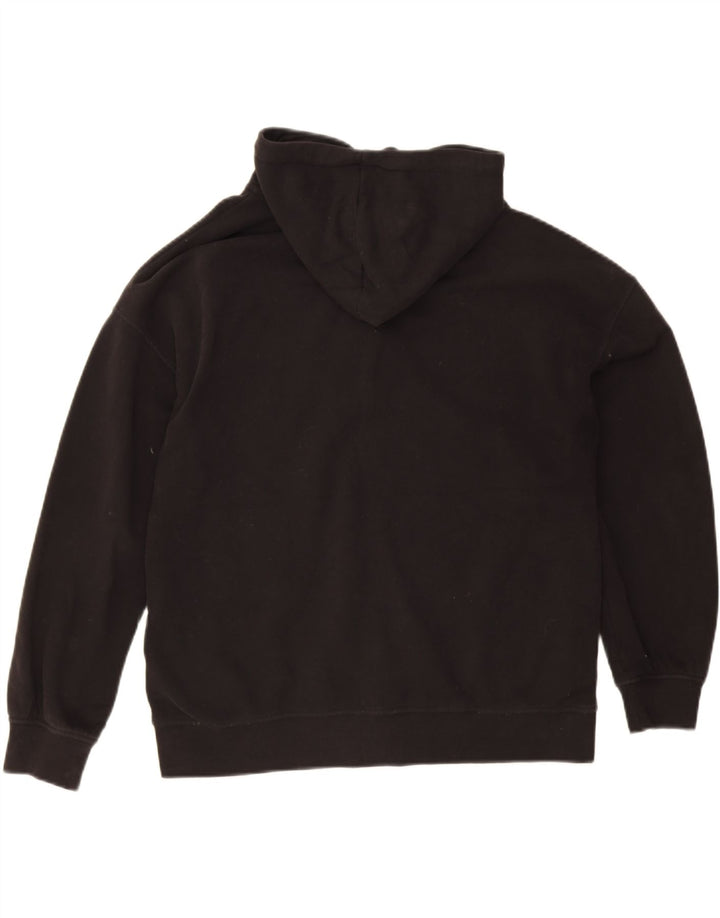Maglione con cappuccio e zip da donna Essentials UK 14 cotone nero medio