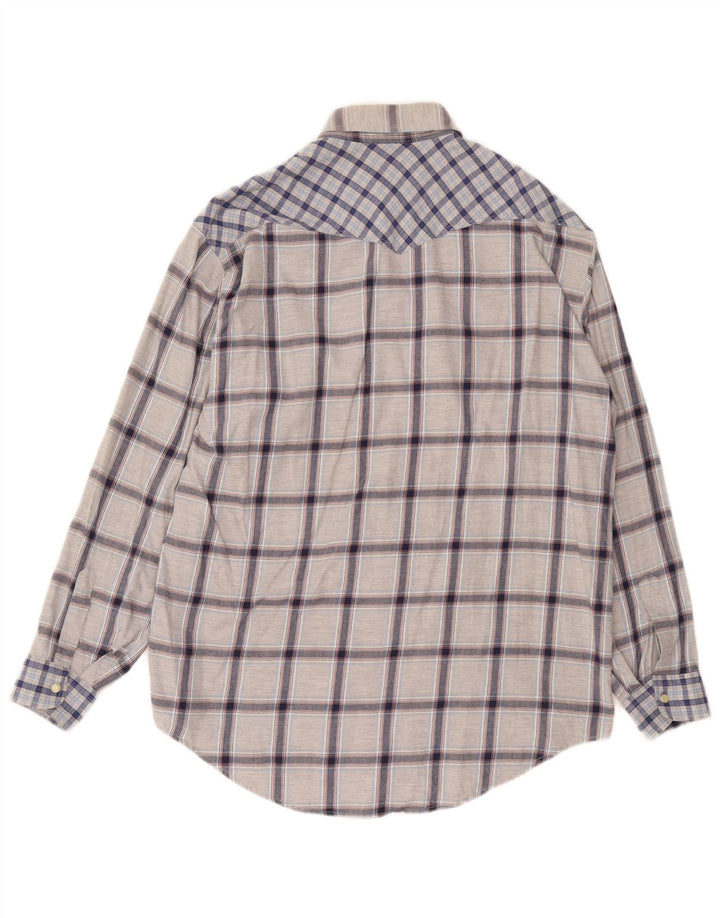 Camicia Levi's da uomo in cotone a quadri grigi grandi