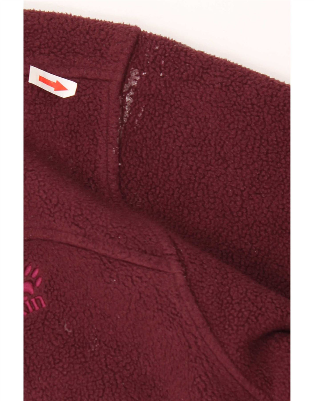 Giacca in pile da donna Jack Wolfskin UK 16 Large Bordeaux Poliestere