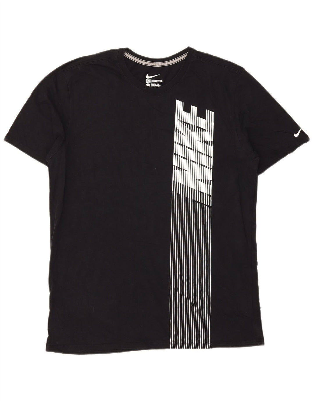 T-shirt grafica Nike da uomo con taglio atletico, grande, in cotone nero
