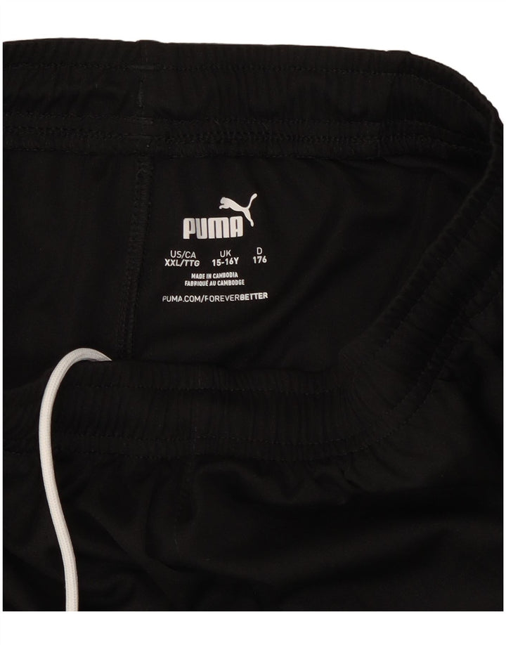 Pantaloncini sportivi Puma da ragazzo 15-16 anni in poliestere nero