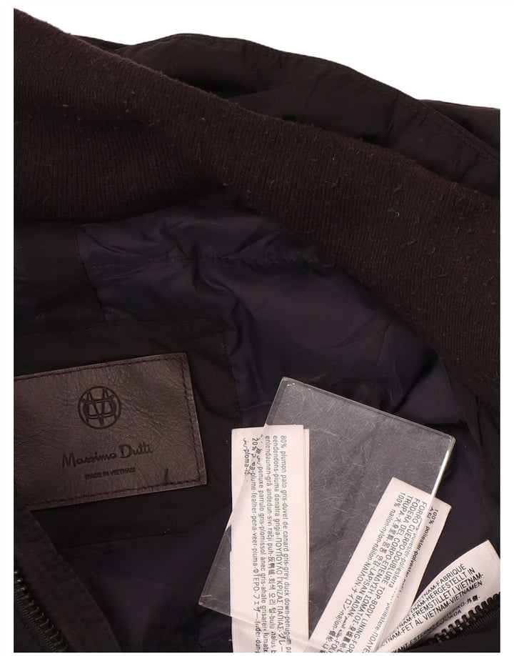 Cappotto imbottito da uomo Massimo Dutti UK 44 2XL Poliestere nero