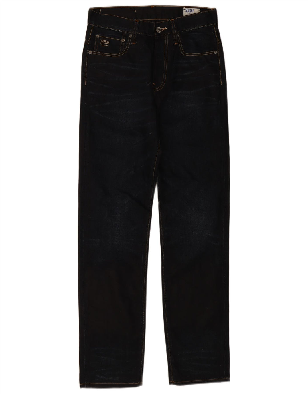 Jeans dritti da uomo G-Star 3301 W28 L32 neri