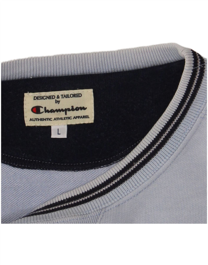 Felpa con grafica Champion Colorado da uomo, grande, blu