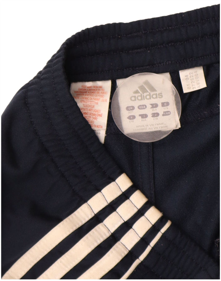 Pantaloni da tuta da uomo Adidas medi in poliestere blu navy