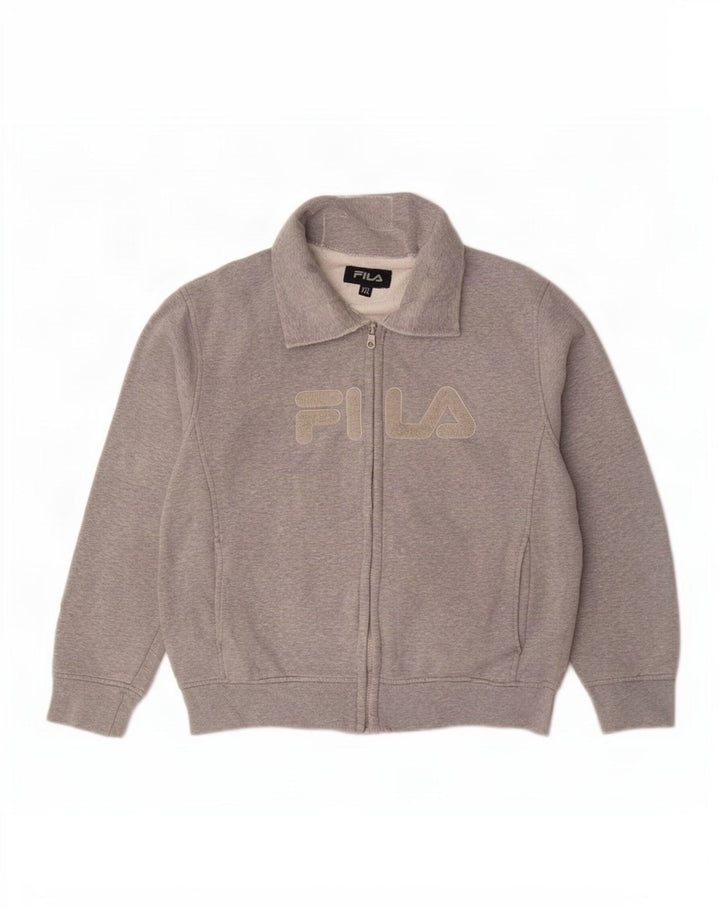Giacca da ginnastica grafica da donna Fila UK 20 2XL Grigio chiazzato