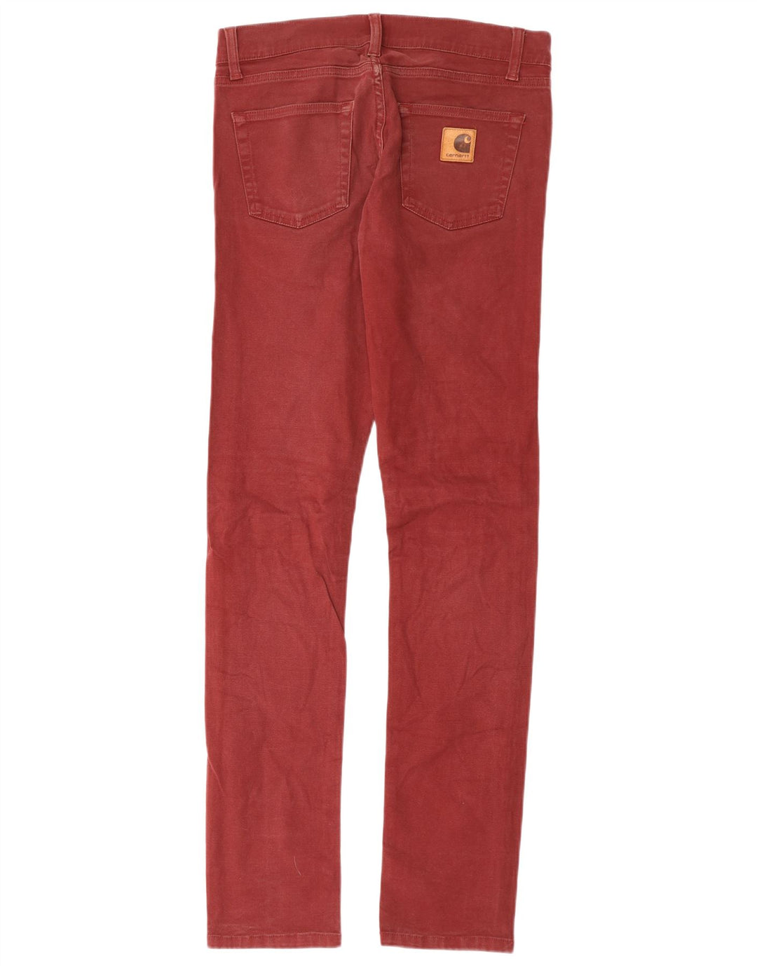 Pantaloni casual slim da donna CARHARTT W30 L34 cotone bordeaux