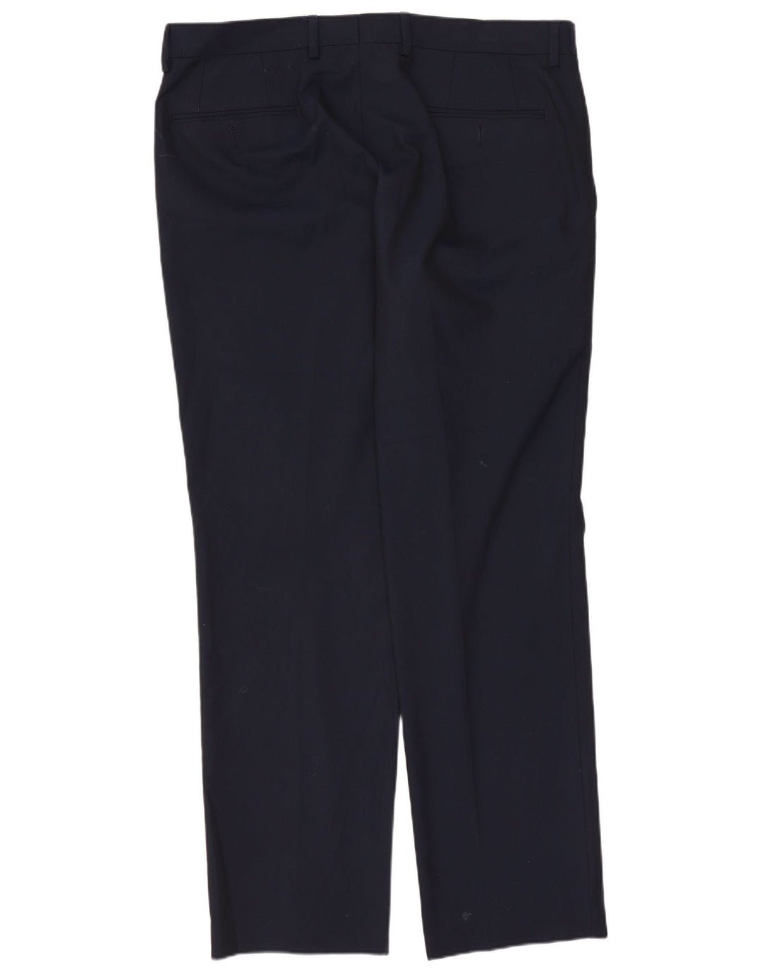 Pantaloni da abito dritti da uomo CHAPS W34 L30 poliestere blu navy