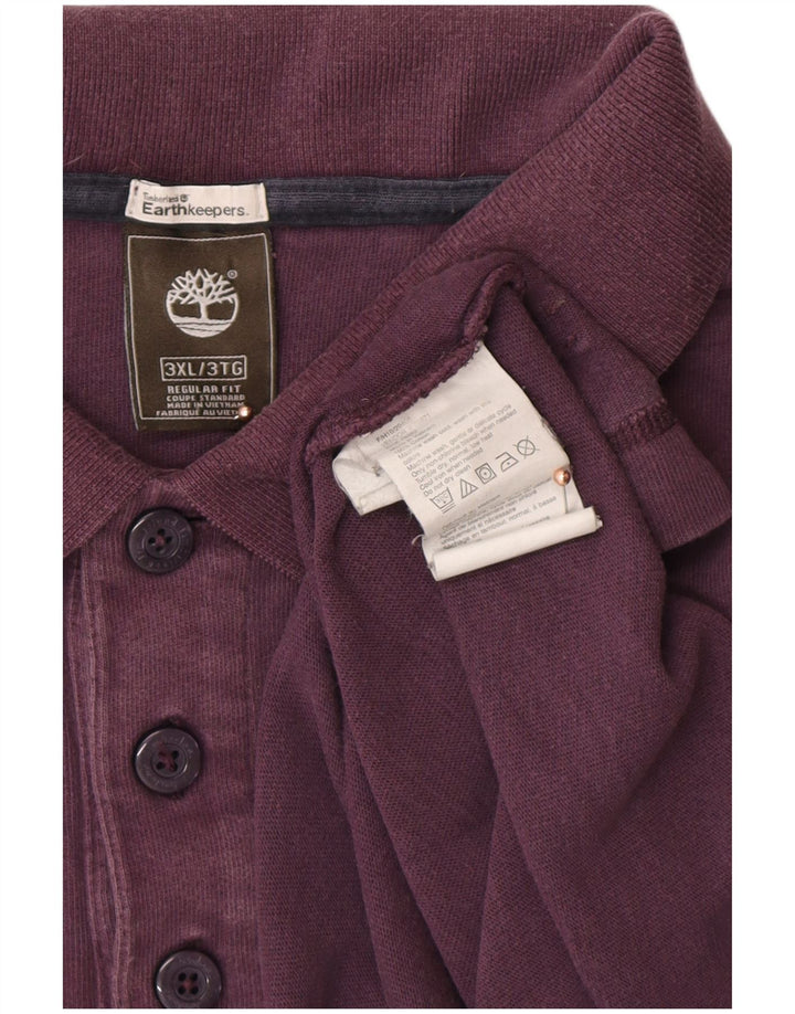 TIMBERLAND Polo da uomo a maniche lunghe vestibilità regolare Earthkeepers 3XL Viola