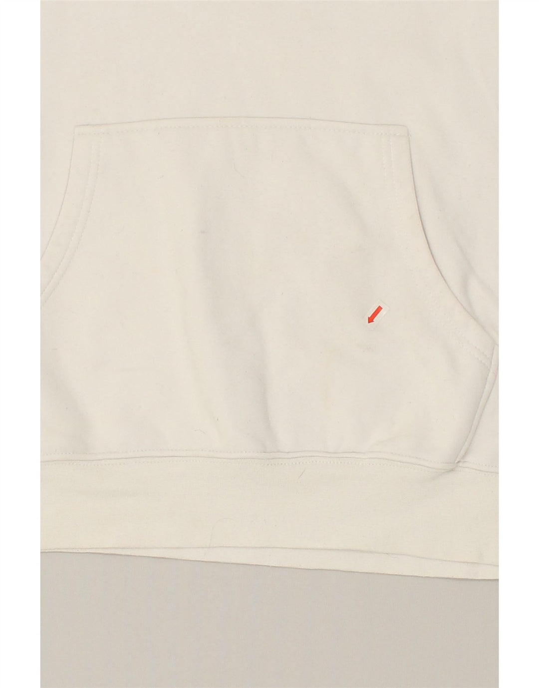 ASICS Womens Hoodie Jumper UK 16 Large White Cotton | Vintage Asics | Thrift | Second-Hand Asics | Used Clothing | Messina Hembry 