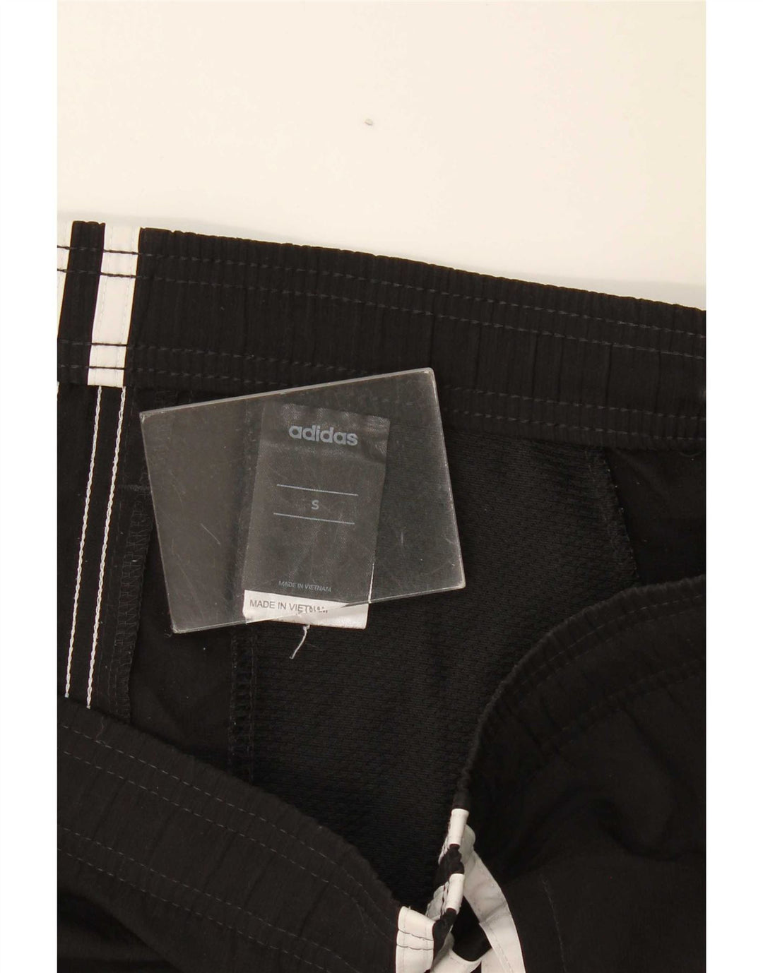 Pantaloncini sportivi Adidas da uomo piccoli in poliestere nero