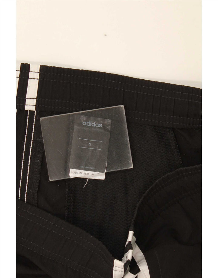 Pantaloncini sportivi Adidas da uomo piccoli in poliestere nero