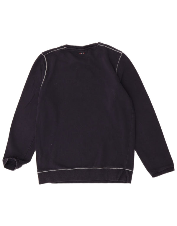 Felpa con grafica Napapijri per ragazzi 13-14 anni in cotone blu navy