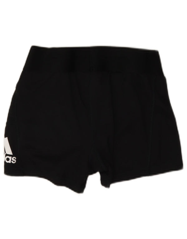 Pantaloncini sportivi grafici da donna Adidas UK 12 medio poliestere nero