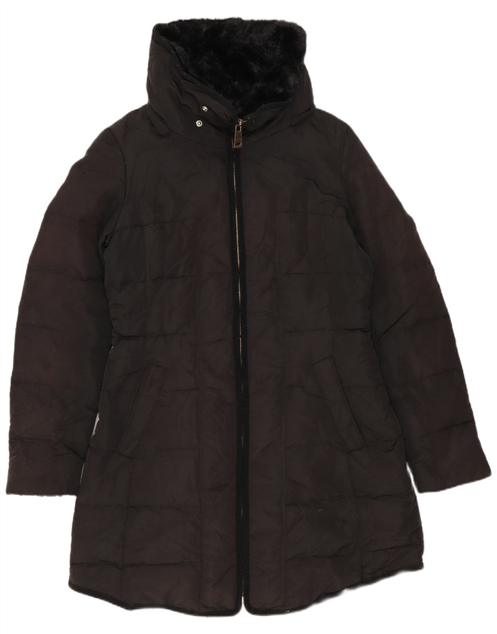 Cappotto imbottito da donna Zara UK 14 medio nero