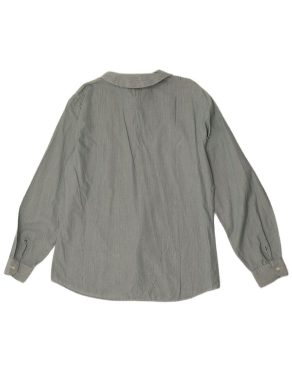 Camicetta da donna Benetton UK 14 grande verde floreale