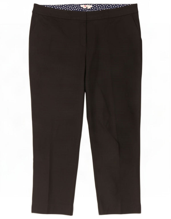 Boden Pantaloni chino corti da donna UK 20 2XL W42 L26 Cotone nero