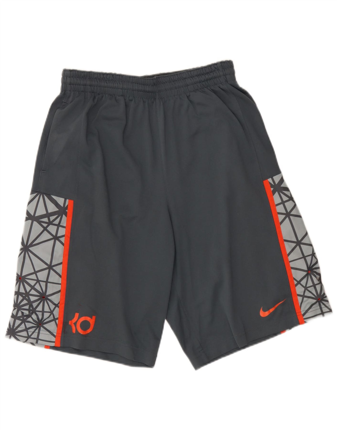 Pantaloncini sportivi Nike Dri Fit Graphic da uomo in poliestere geometrico grigio medio