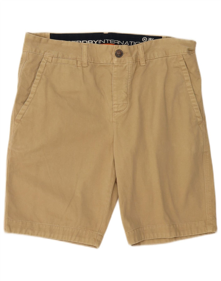Pantaloncini chino da uomo Superdry medi W32 in cotone beige