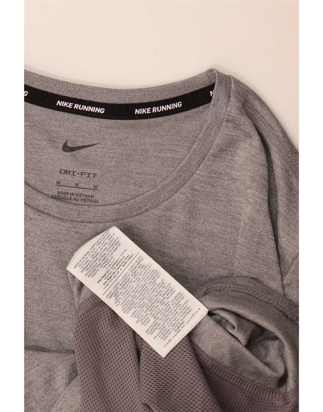 T-shirt da donna Nike Dri Fit Top UK 14 Poliestere color block grigio medio