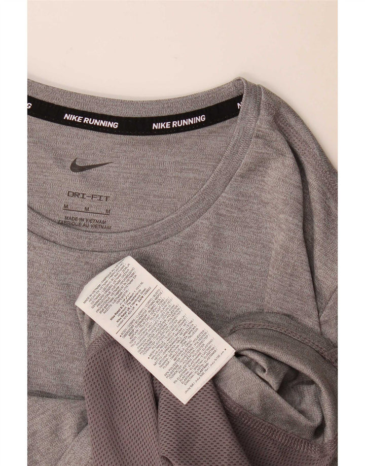 T-shirt da donna Nike Dri Fit Top UK 14 Poliestere color block grigio medio