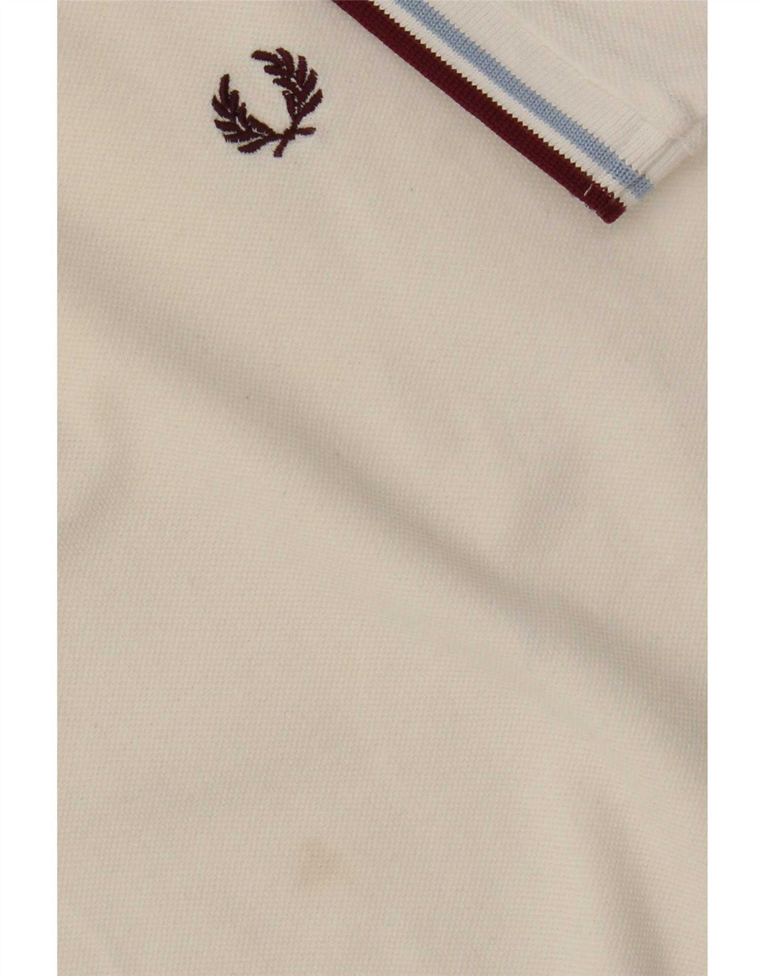 Polo da uomo Fred Perry grande in cotone bianco
