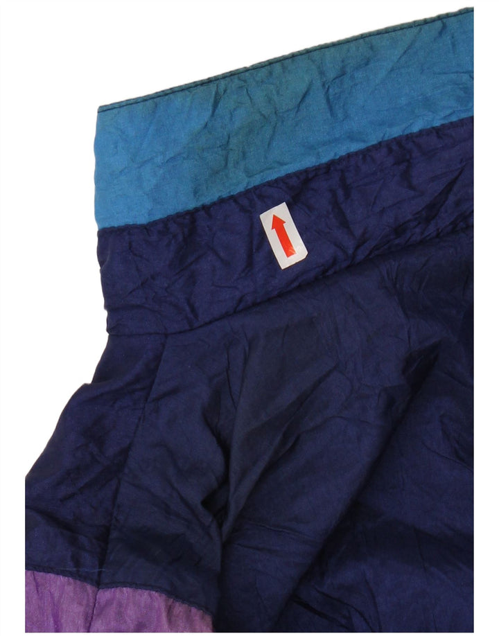 Giacca da tuta da uomo VINTAGE XL in nylon color block blu navy