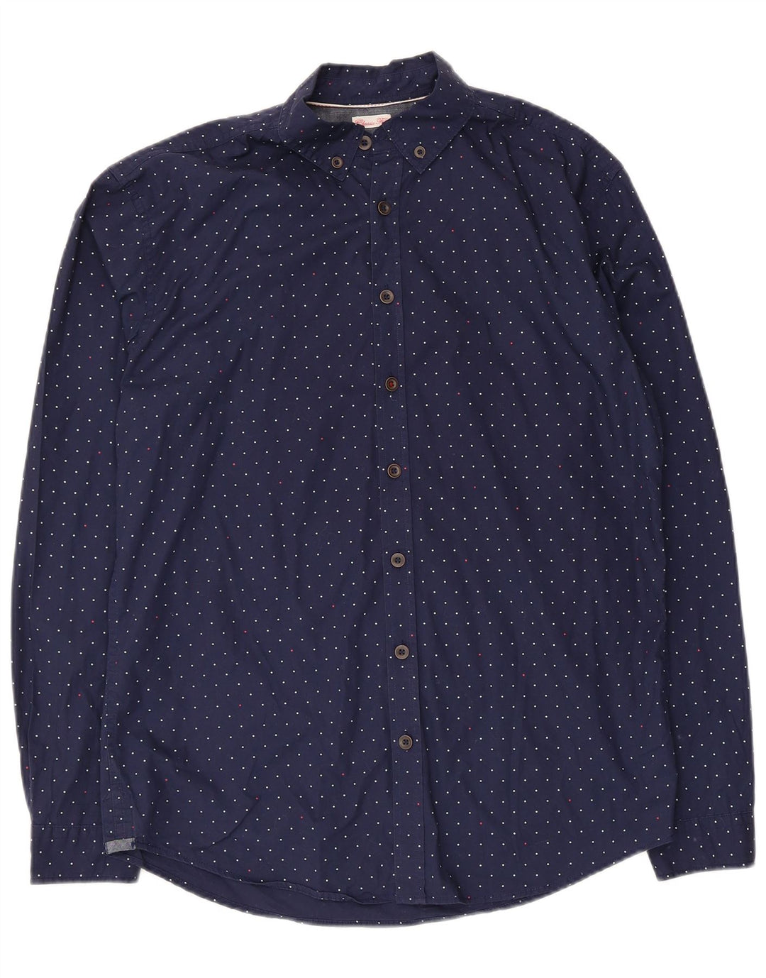 Camicia Joules da uomo dalla vestibilità classica, blu navy medio maculato