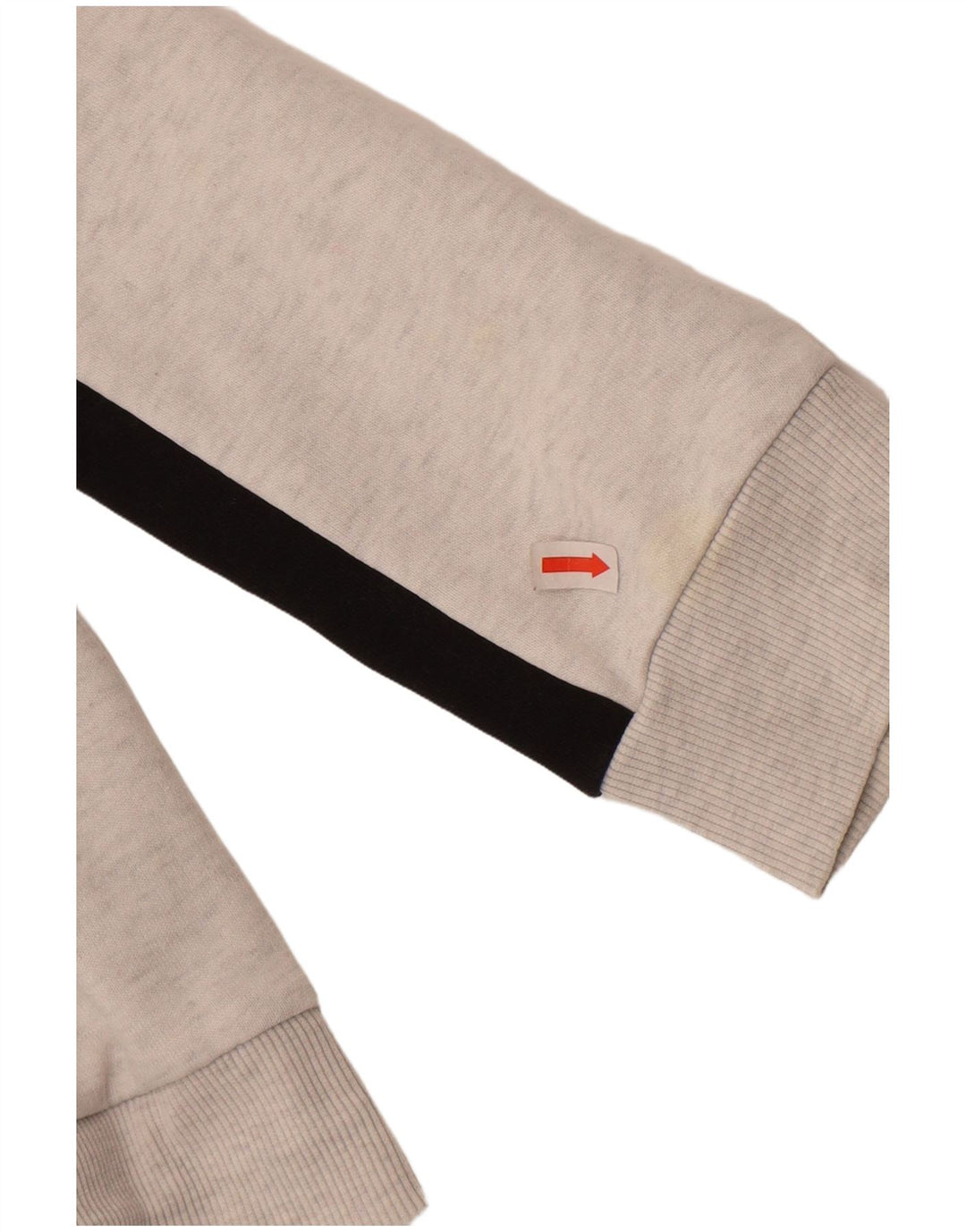 Felpa con cappuccio e zip grafica da uomo Puma in cotone color block grigio medio