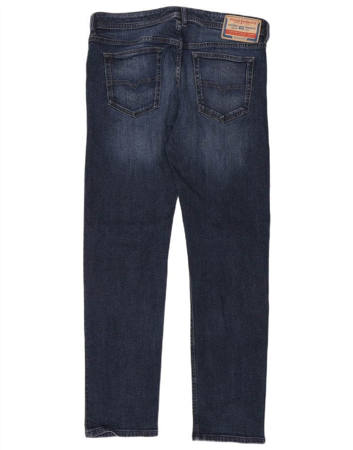 DIESEL Jeans affusolati Buster da uomo W34 L34 cotone blu navy