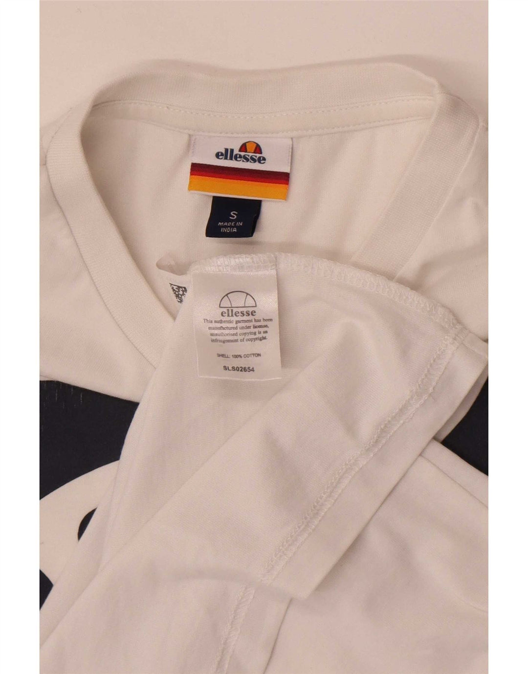 T-shirt grafica da uomo Ellesse Top piccola in cotone bianco