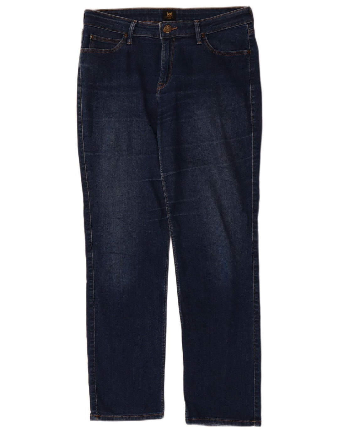 Jeans dritti Marion da donna Lee W31 L28 cotone blu