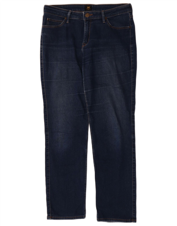 Jeans dritti Marion da donna Lee W31 L28 cotone blu