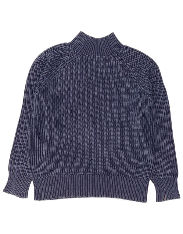 Maglione maglione da donna Replay con collo alto UK 14 Cotone medio blu navy