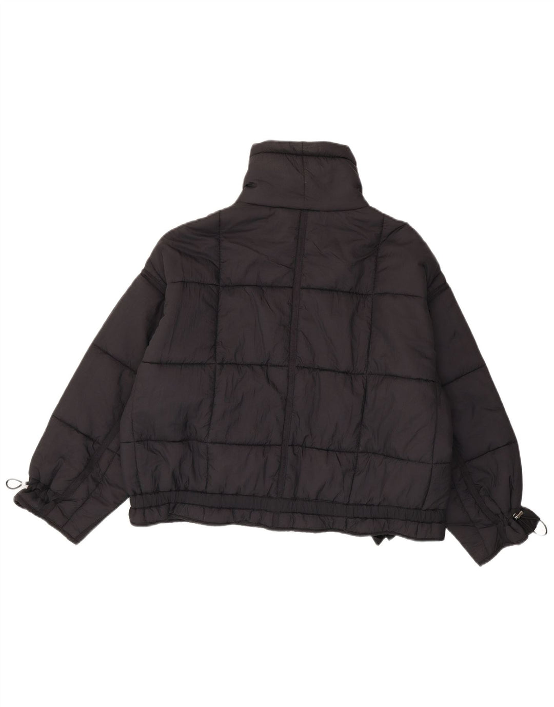 Giacca imbottita oversize da donna Zara UK 14 media nera in poliammide