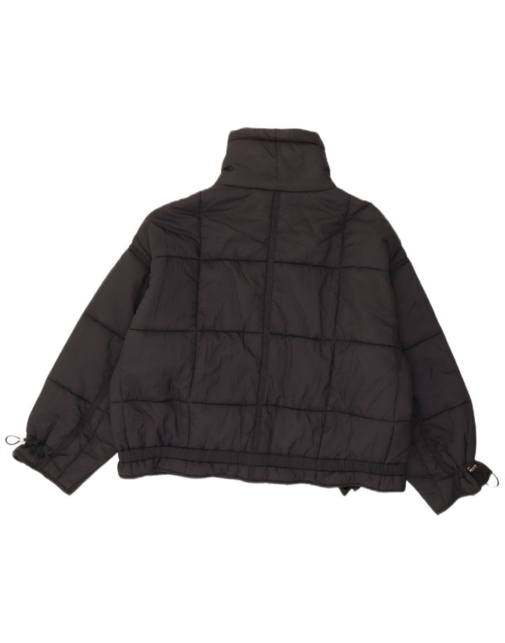 Giacca imbottita oversize da donna Zara UK 14 media nera in poliammide