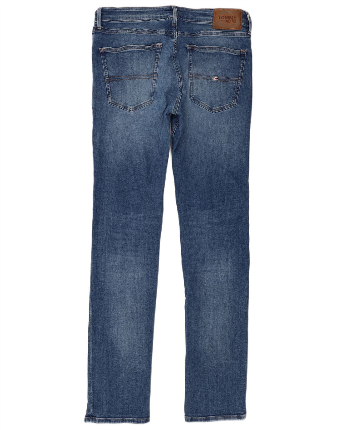 Jeans slim da uomo Tommy Hilfiger W34 L34 cotone blu