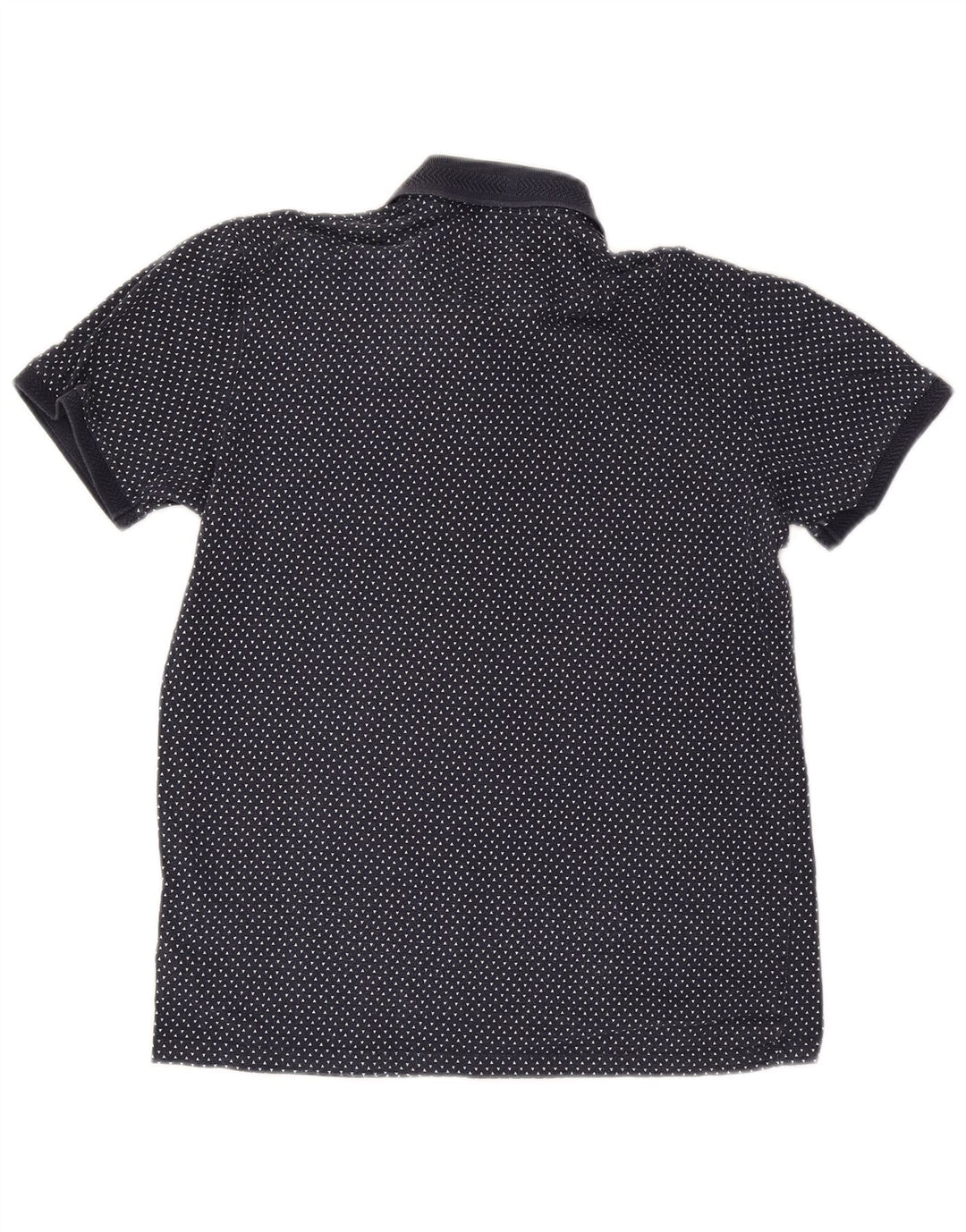 Polo da uomo Ted Baker taglia 3 media cotone maculato blu navy