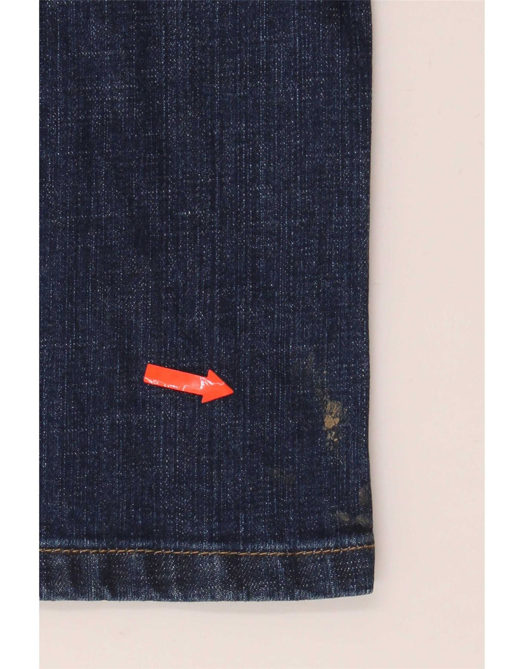 Jeans dritti vestibilità regolare da uomo Marks & Spencer W38 L33 cotone blu